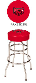 Arkansas Razorbacks Double Rung Bar Stool