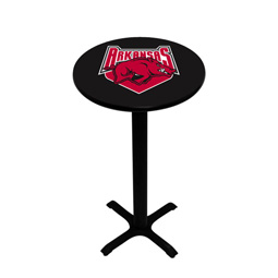 Arkansas Razorbacks Pedestal Pub Table, Style 2