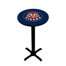Auburn Tigers Pedestal Pub Table, Style 2