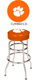 Clemson Tigers Double Rung Bar Stool