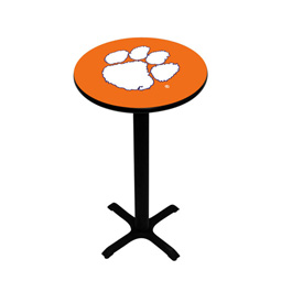 Clemson Tigers Pedestal Pub Table, Style 2