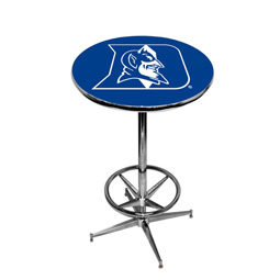 Duke Blue Devils Pub Table w/Chrome Foot Ring Base