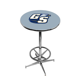 Georgia Southern Eagles Pub Table w/Chrome Foot Ring Base, Style 2