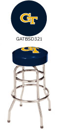 Georgia Tech Yellow Jackets Double Rung Bar Stool