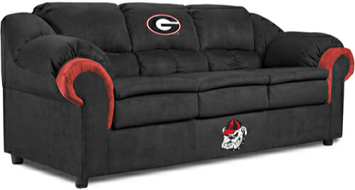 Georgia Bulldogs Pub Sofa