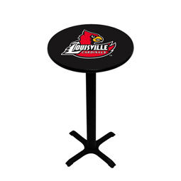 Louisville Cardinals Pedestal Pub Table, Style 2