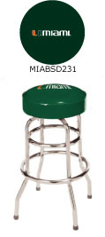 Miami Hurricanes Double Rung Bar Stool