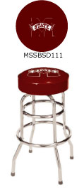 Mississippi State Bulldogs Double Rung Bar Stool