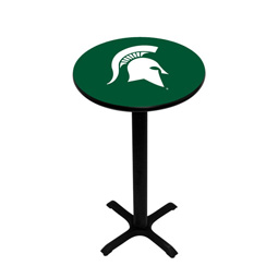 Michigan State Spartans Pedestal Pub Table, Style 2