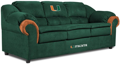 Miami Hurricanes Pub Sofa