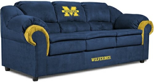 Michigan Wolverines Pub Sofa
