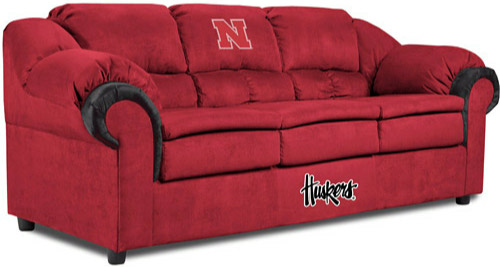 Nebraska Cornhuskers Pub Sofa
