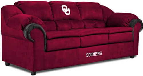 Oklahoma Sooners Pub Sofa