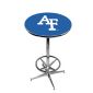Air Force Pub Table w/Chrome Foot Ring Base