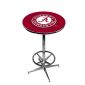 Alabama Crimson Tide Pub Table w/Chrome Foot Ring Base, Style 1