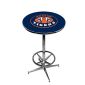 Auburn Tigers Pub Table w/Chrome Foot Ring Base, Style 2