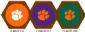 Clemson Tigers Game Table Cloth