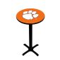 Clemson Tigers Pedestal Pub Table, Style 2