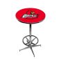 Louisville Cardinals Pub Table w/Chrome Foot Ring Base, Style 1