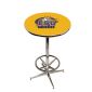 LSU Tigers Pub Table w/Chrome Foot Ring Base, Style 2