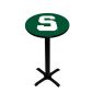 Michigan State Spartans Pedestal Pub Table, Style 1