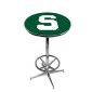 Michigan State Spartans Pub Table w/Foot Ring Base, Style 1