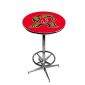 Maryland Terrapins Pub Table w/Chrome Foot Ring Base, Style 1