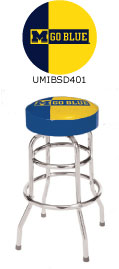 Michigan Wolverines Double Rung Bar Stool