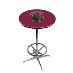 Montana Grizzlies Pub Table w/Chrome Foot Ring Base