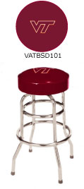 Virginia Tech Hokies Double Rung Bar Stool